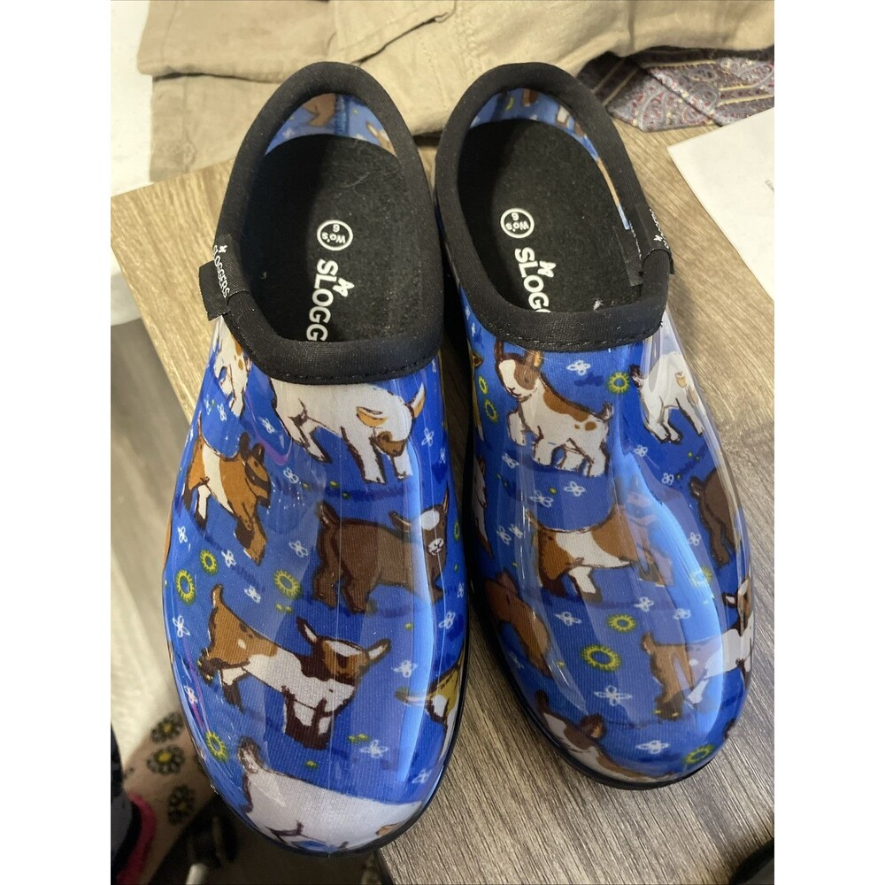 Sloggers Women's Waterproof Rain and Garden Shoe with Comfort Insole, Goats 6